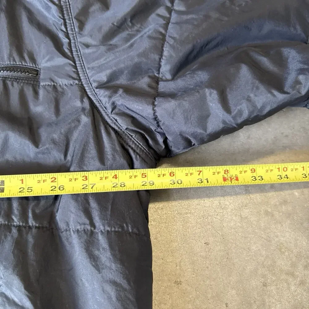 J CREW EXPEDITION DOWN PUFFER JACKET Black Soft Shell‎ Vintage Mens Large Tall